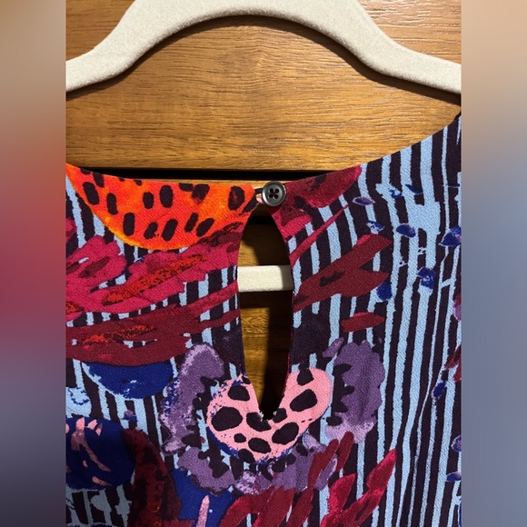 Free People Audrey Long Sleeve V-Neck Romper.  Size 8. - Picture 8 of 9